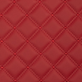 3d - коврик в багажник(бизнес - Цвет: красный Нитки: красные)