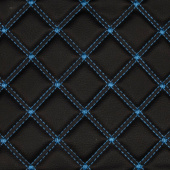 3d - коврик в багажник(бизнес - Цвет: черный Нитки: синие)